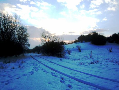המסלול בשקיעה(צילום:גיל ברנר)